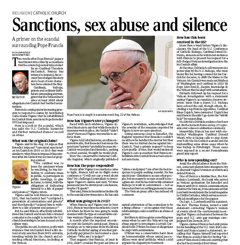 091118_CATHOLIC CHURCH SCANDAL-Q&A